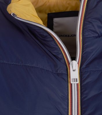 Image of Jack & Jones Navy Sleeveless Jacket New Look