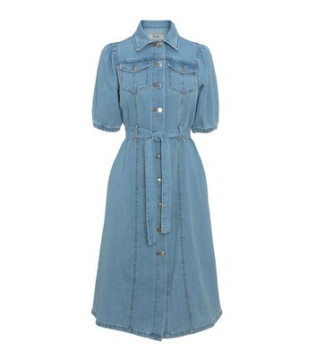 New look hotsell denim midi dress