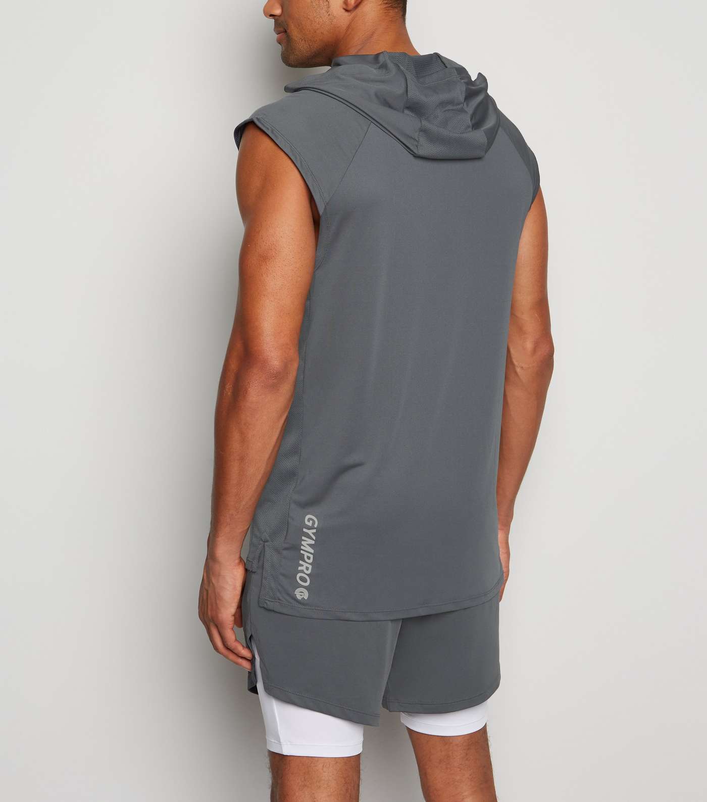 GymPro Grey Training Shell Shorts Image 3