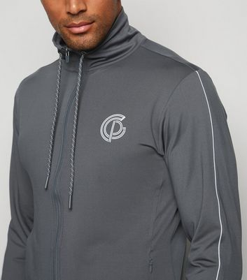 Image of GymPro Grey Training Shell Jacket New Look