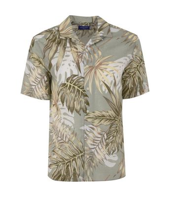 Image of Jack & Jones Mint Green Tropical Short Sleeve Shirt New Look