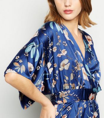 satin kimono jumpsuit