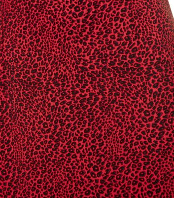 leopard print with red