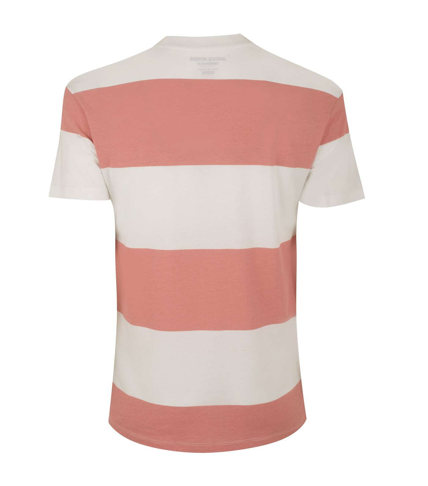 Jack & Jones Mid Pink Stripe Logo T-Shirt  Image 2