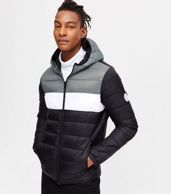 New look colour block on sale puffer