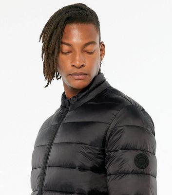 Jack Jones Black Padded Puffer Jacket New Look