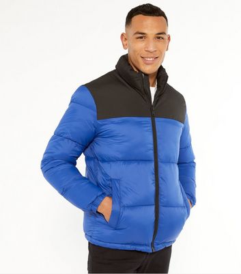 bright blue puffer