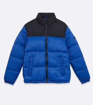 jack and jones puffer jacket blue