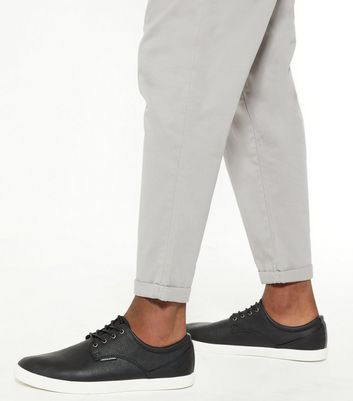 Image of Jack & Jones Black Lace Up Trainers New Look