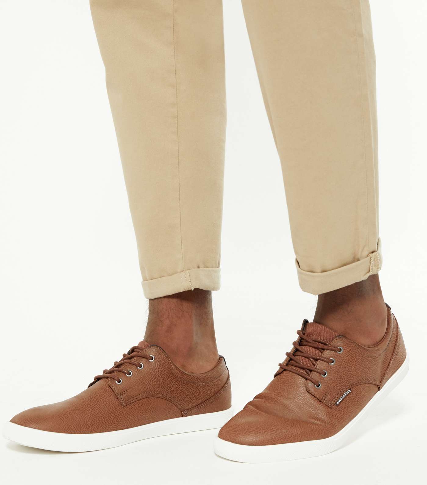 Jack & Jones Brown Lace Up Trainers