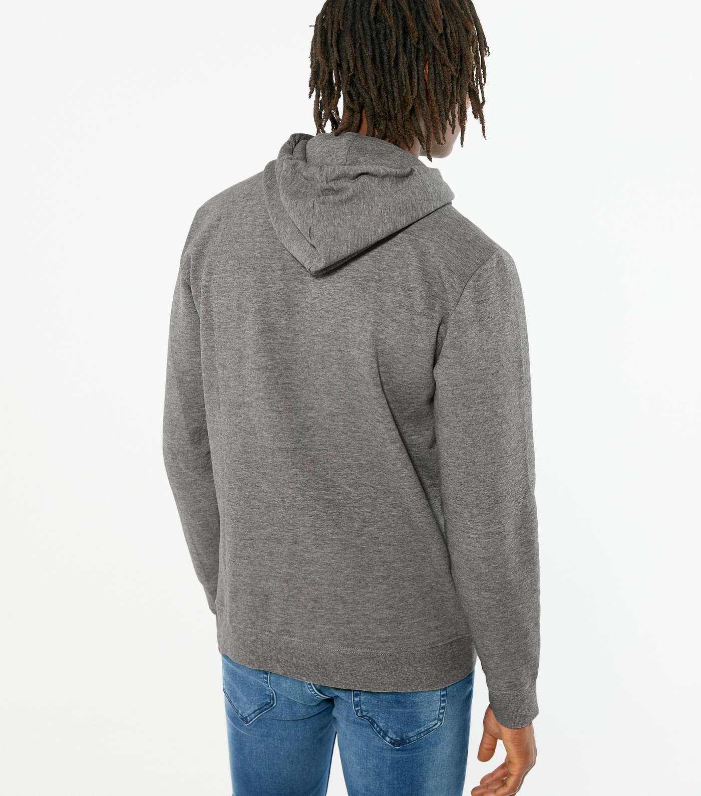 Only & Sons Grey Layered Logo Hoodie Image 4