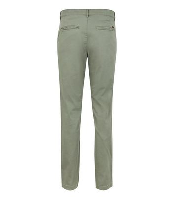 Image of Jack & Jones Dark Green Side Pocket Tapered Trousers New Look