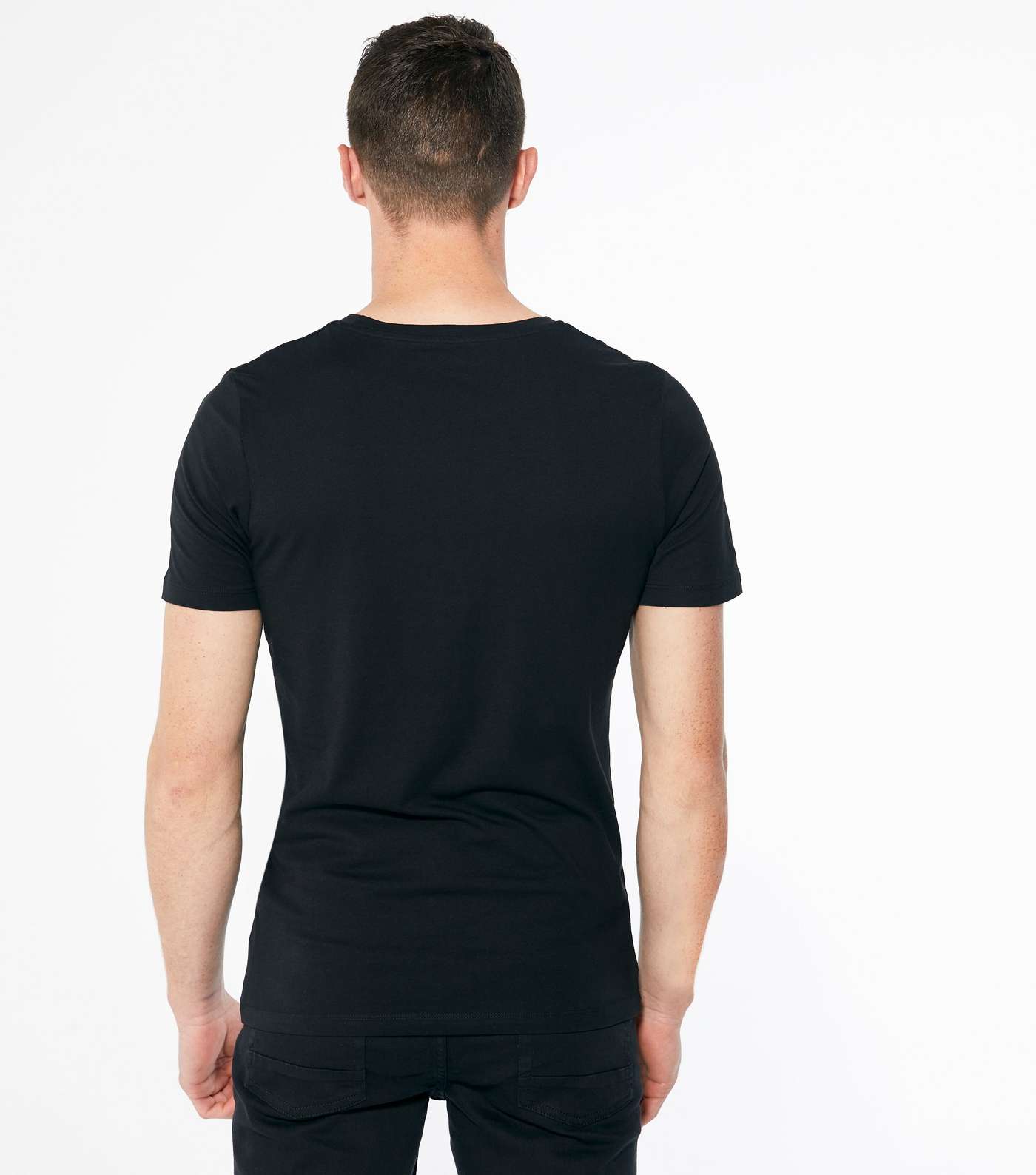 Jack & Jones Black Short Sleeve Logo T-Shirt  Image 4