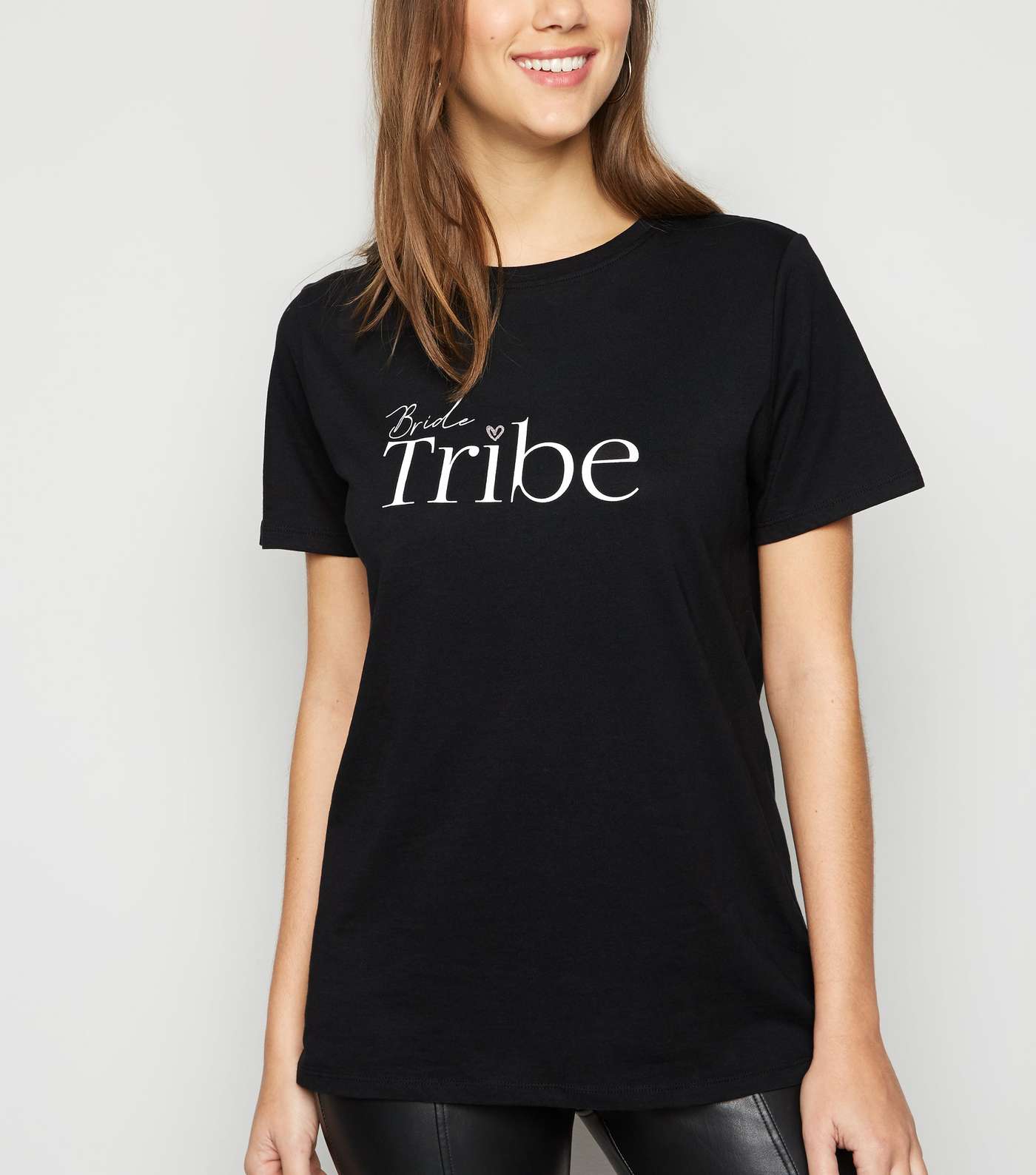 Black Slogan Bride Tribe T-Shirt
