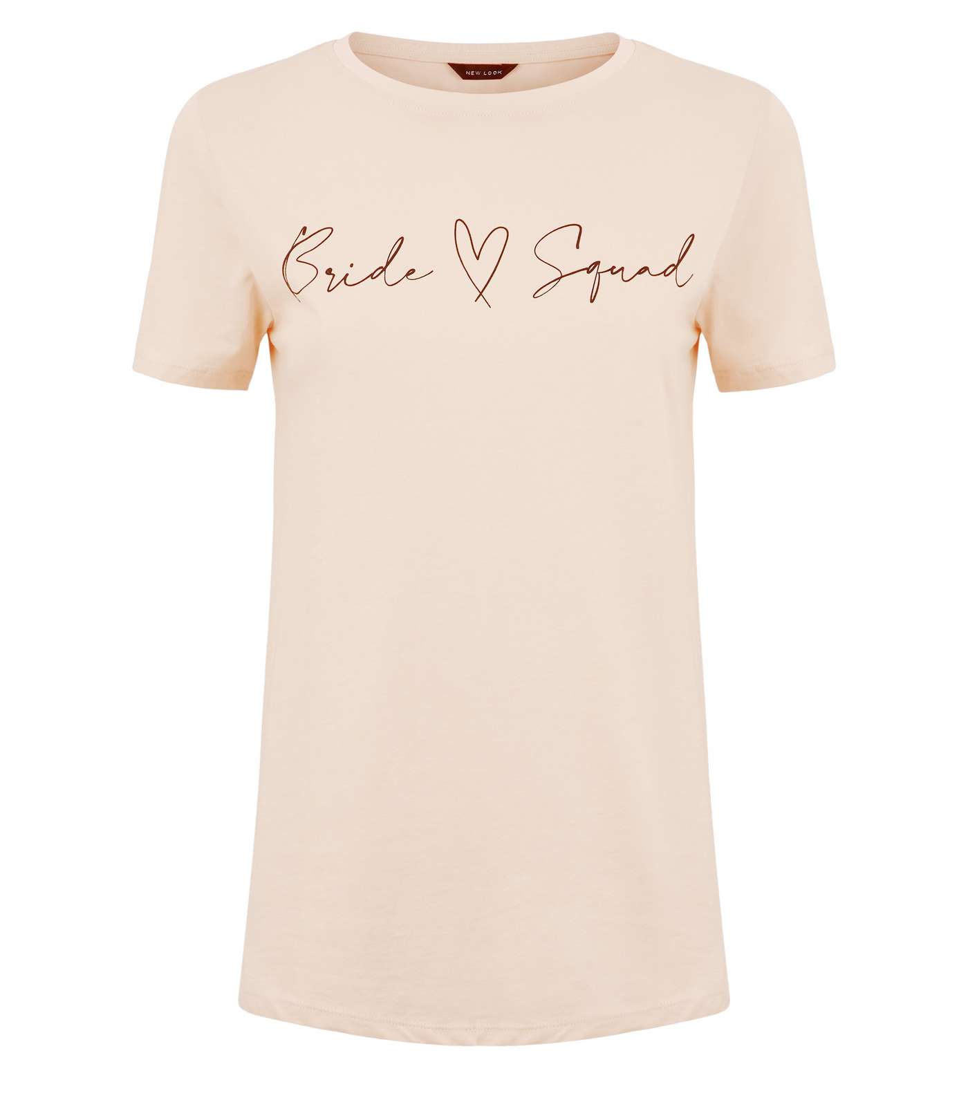 Pale Pink Bride Squad Slogan T-Shirt Image 4