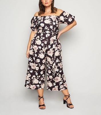 floral bardot jumpsuit