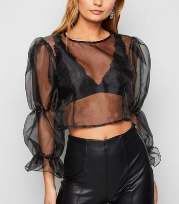 puff sleeve bralette