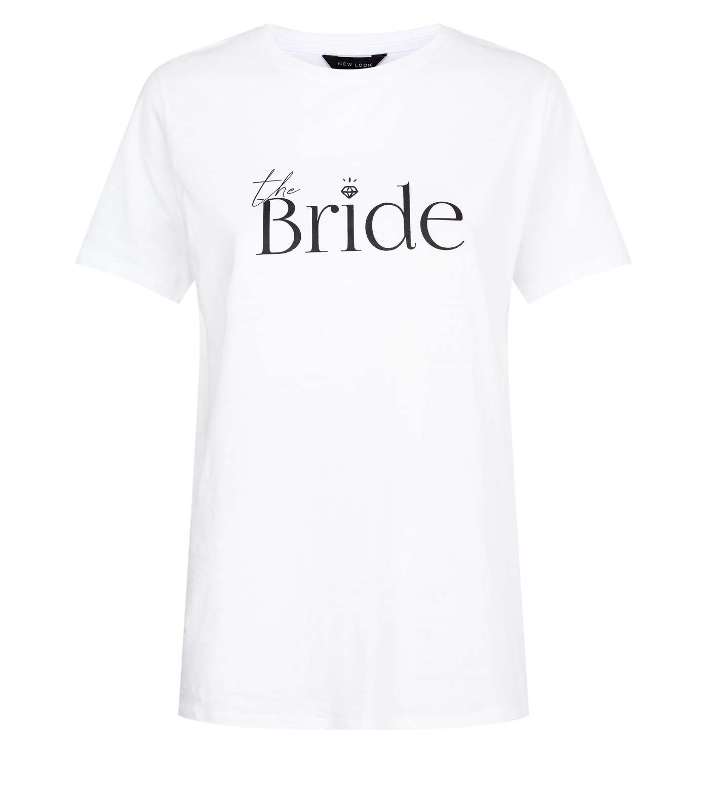 White The Bride Slogan T-Shirt Image 4