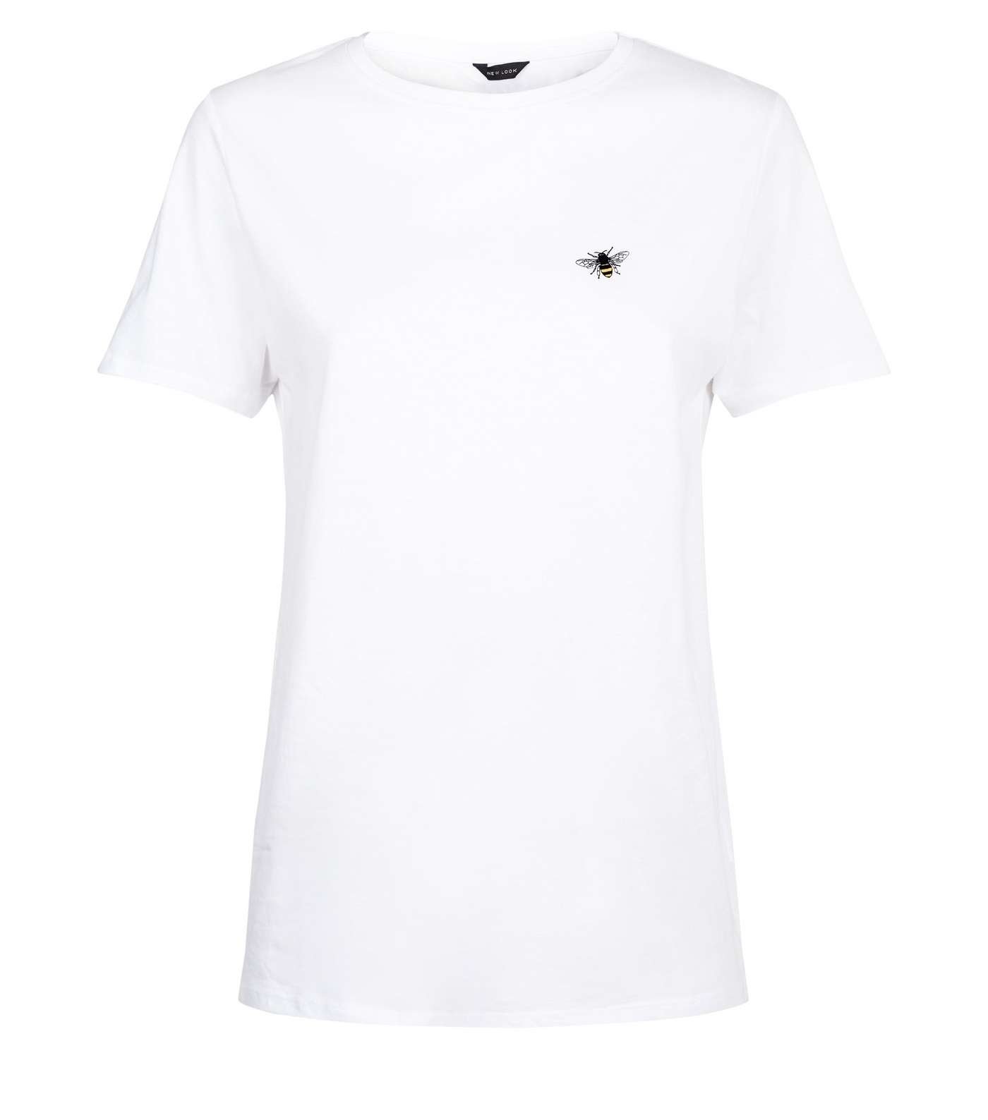 White Bee Print T-Shirt  Image 4