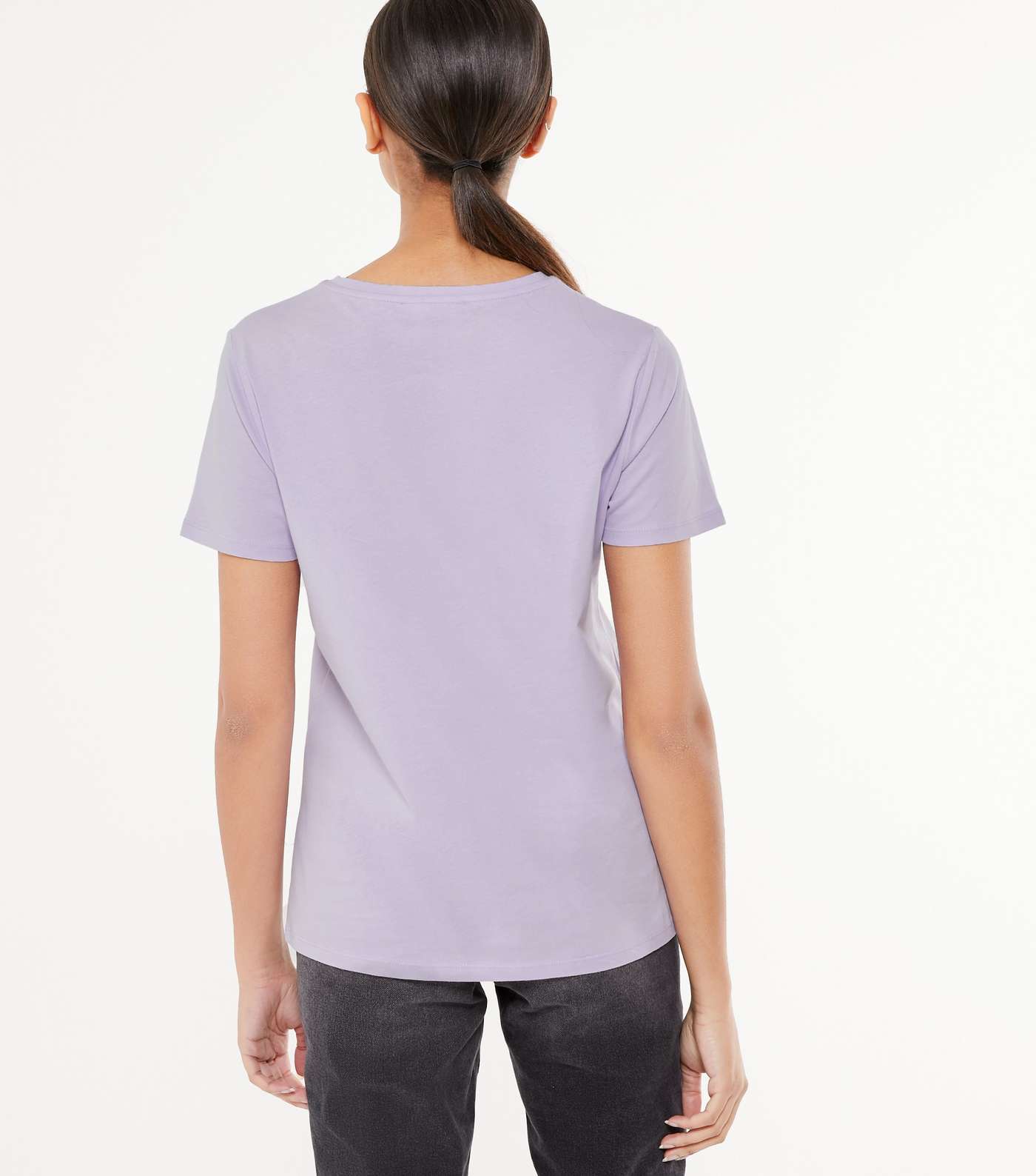 Lilac Bee Print T-Shirt  Image 3