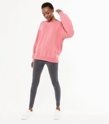 Pink fleece shop lined leggings