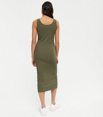 ribbed maternity tank dress