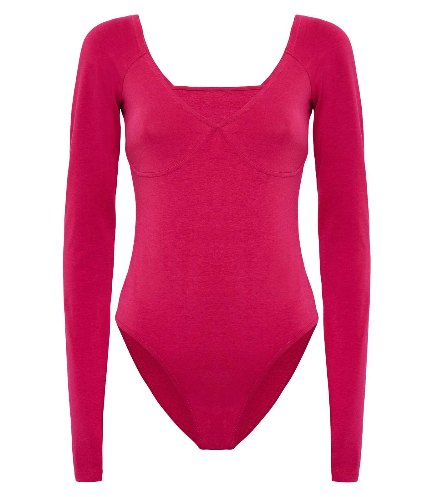 NA-KD Mid Pink Corset Seam Bodysuit Image 4