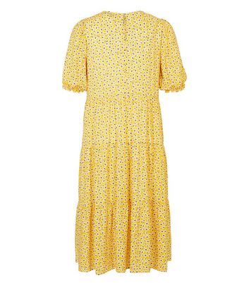 yellow smock dress