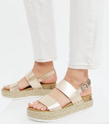 chunky espadrille sandals