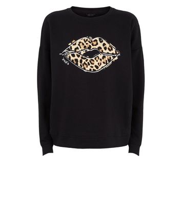 black leopard sweatshirt