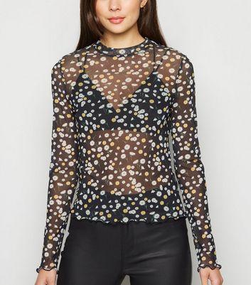 Daisy print top new deals look