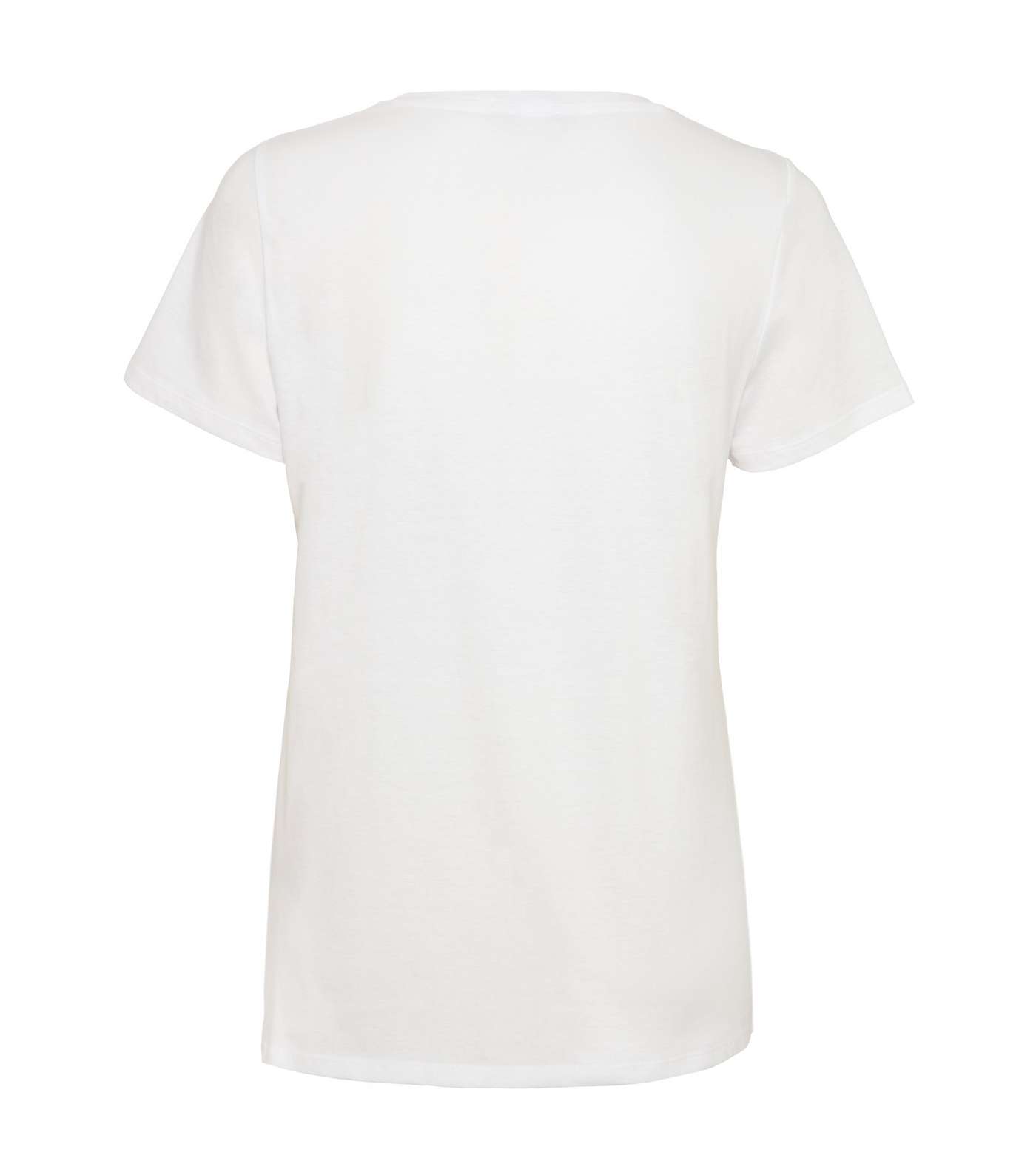 White Clover Feeling Lucky Slogan T-Shirt Image 2