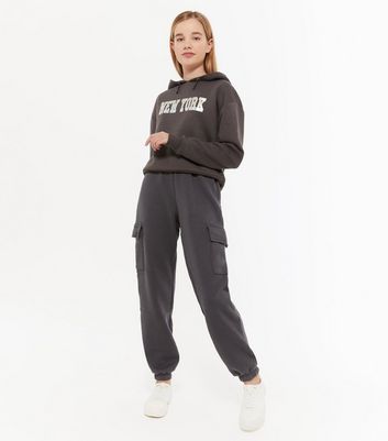 grey utility joggers