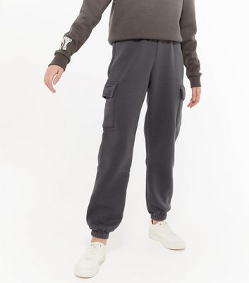 grey utility joggers