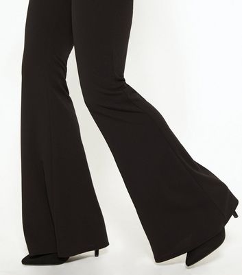 Black Flared Trousers | New Look