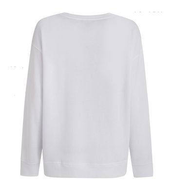 all white sweatshirt