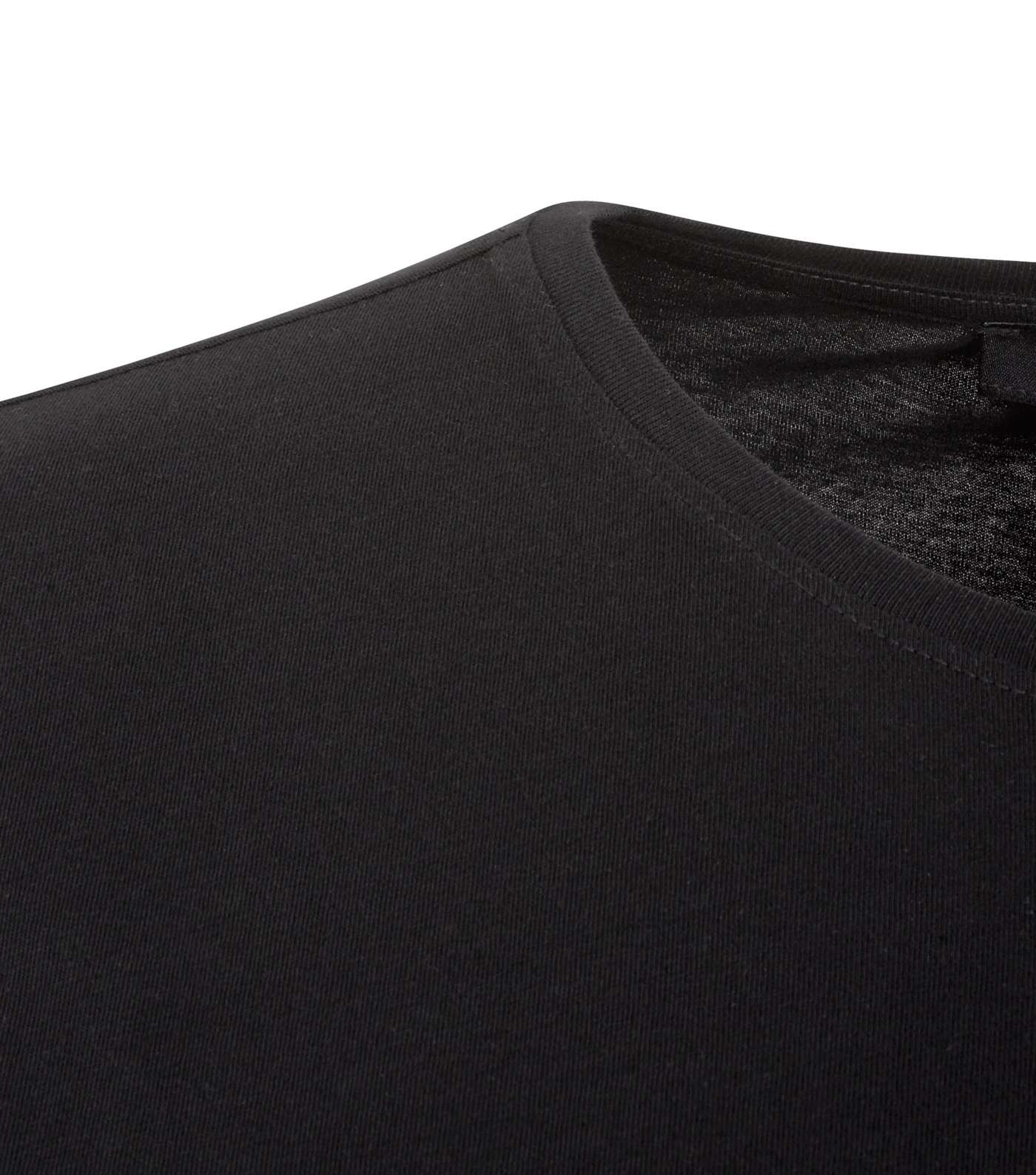Curves Black Crew Neck Short Sleeve T-Shirt Image 3