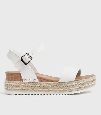 new look white platform sandals