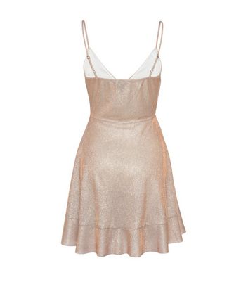 new look pink glitter dress