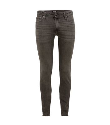 Image of Jack & Jones Pale Grey Skinny Jeans New Look