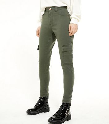 Navy Slim Fit Cargo Trousers - Matalan