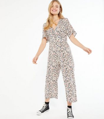 black daisy print jumpsuit