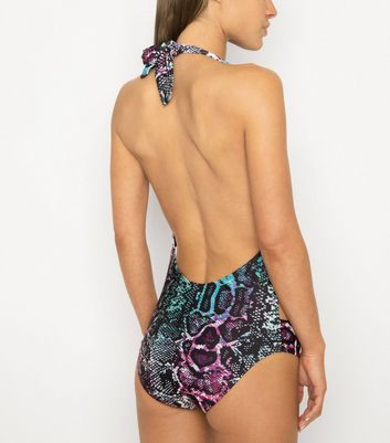 New look sales snake print swimsuit