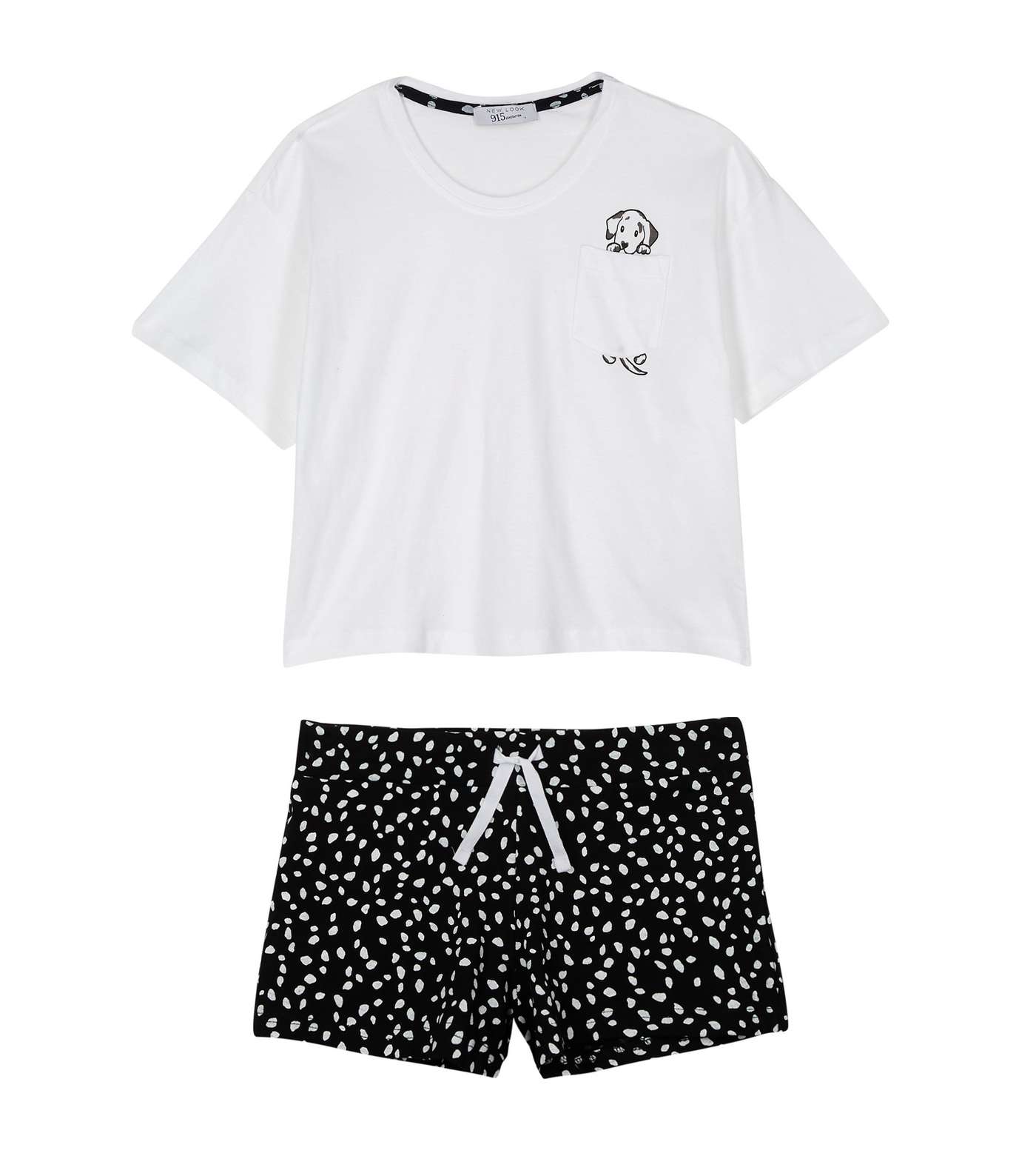 White Dalmatian Spot Short Pyjama Set