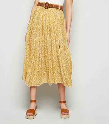 new look daisy midi skirt