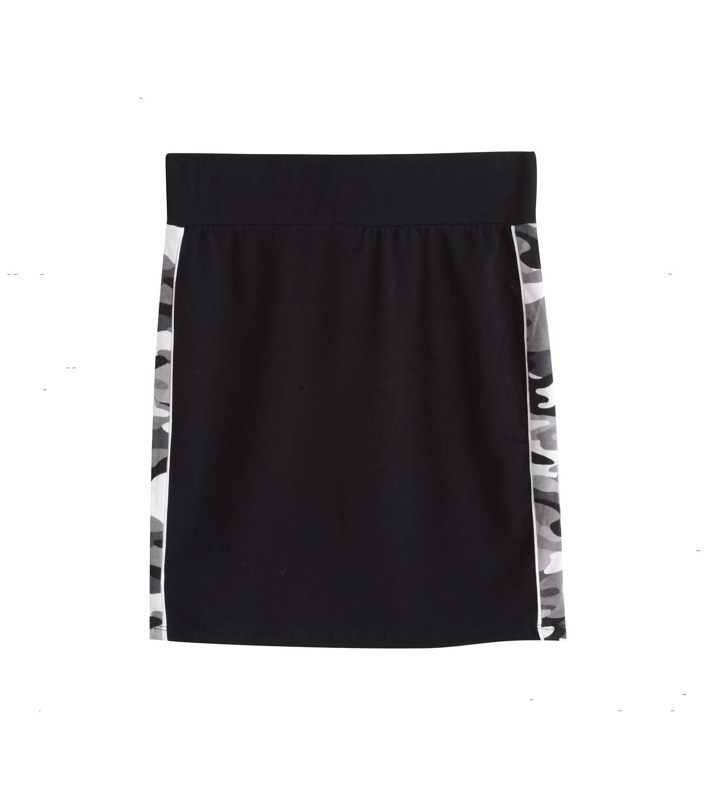 Girls Light Grey Camo Side Zip Tube Skirt Image 2