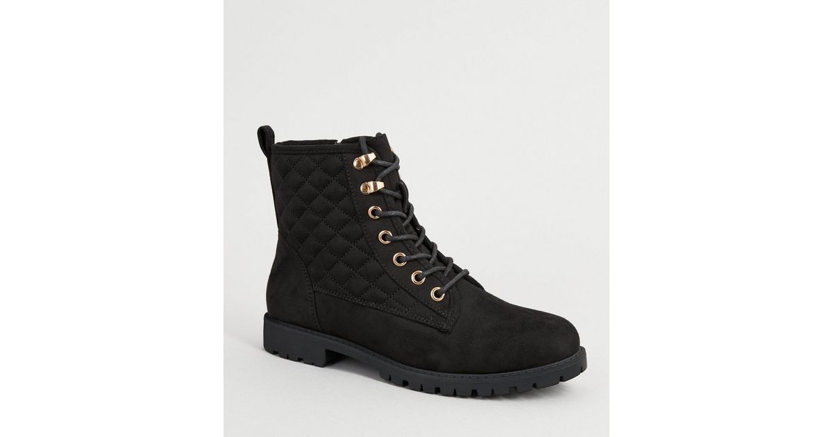 quilted boots womens