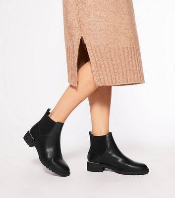 metallic chelsea boot