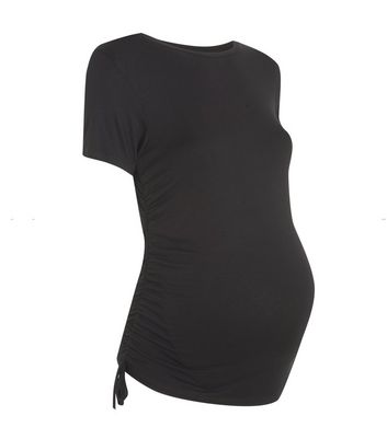 ruched side t shirt