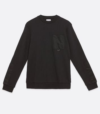 Image of Only & Sons Black Pocket Sweatshirt New Look